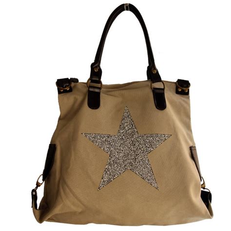 sac imitation cuir avec etoile